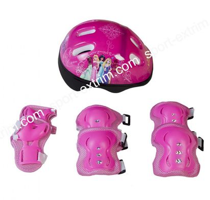 Комплект: Ролики Аctive Sport.Pink р.30-34,35-38,39-42+защита+шлем., Розовый