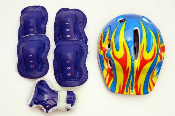 Комплект: Ролики Mondays Sport + защита + шлем. р.29-33, 34-37, 38-41, синий