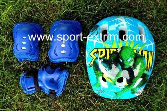 Комплект: Ролики Winger Sport, Blue р.34-37+защита+шлем., Голубой