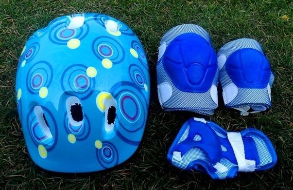 Комплект: Ролики Winger Sport, Blue р.34-37 + захист + шолом., Блакитний