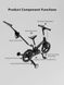 Велосипед трансформер 6in1 Strider black