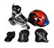 Комплект: Ролики Mondays+защита+шлем. Black