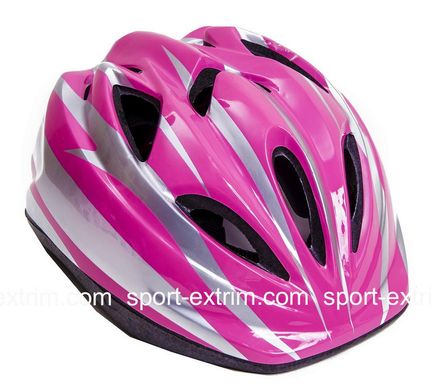 Комплект:Ролики ЛФ Скейт Pink+защита+шлем Butterfly регулируемый. р.29-33,39-42