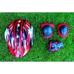 Защита + шлем, Bicycle Red, Красный